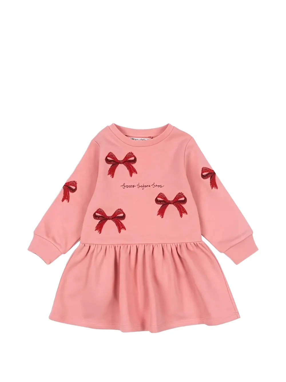 Konges Sløjd bow embroidered dress - Rosa