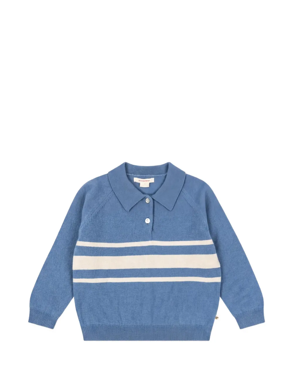 Konges Sløjd Polo con colletto a righe - Blu