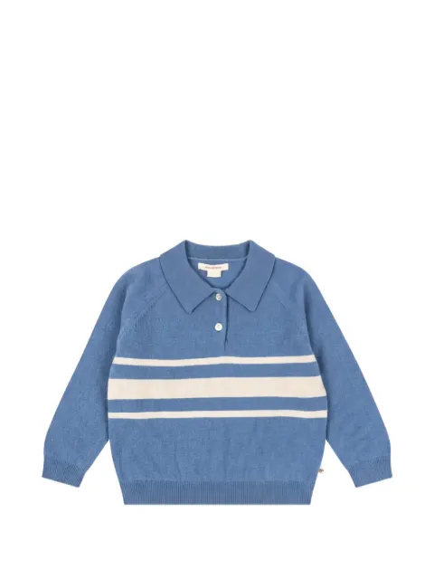 Konges Sløjd playera tipo polo con rayas en el cuello