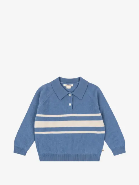 Konges Sløjd striped collared polo shirt