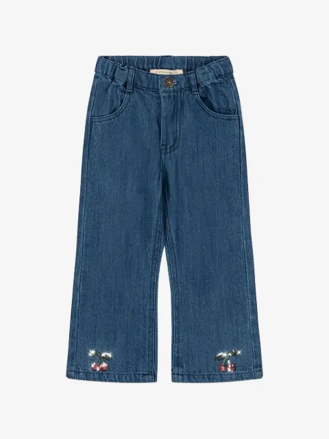 Konges Sløjd cherry-embellished jeans