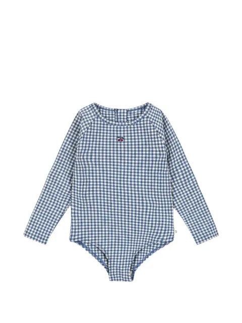 Konges Sløjd maillot de bain brodé à carreaux vichy