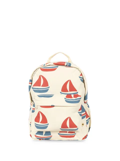 Konges Sløjd boat-patterned backpack