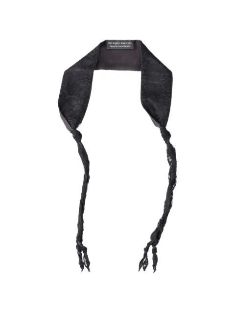 OUR LEGACY twisted lace tie