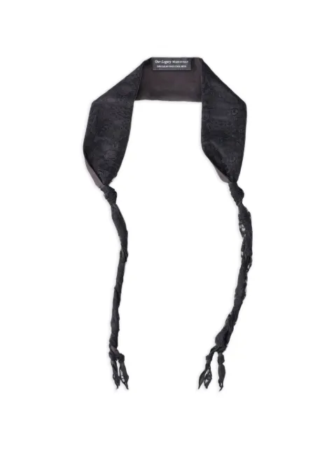 OUR LEGACY twisted lace tie