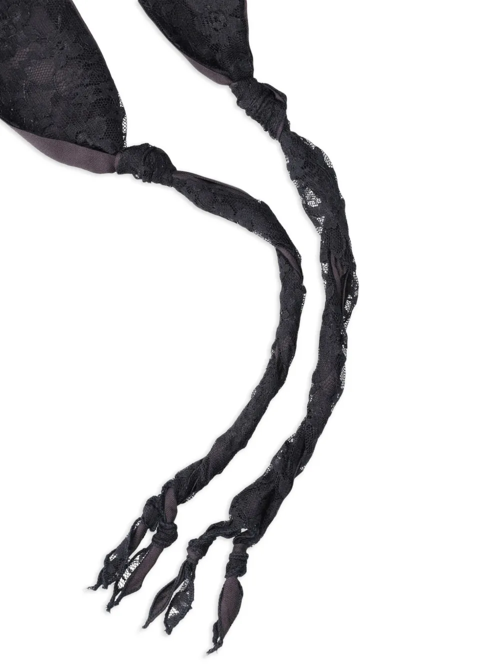  Our Legacy Twisted Lace Tie - Grey 