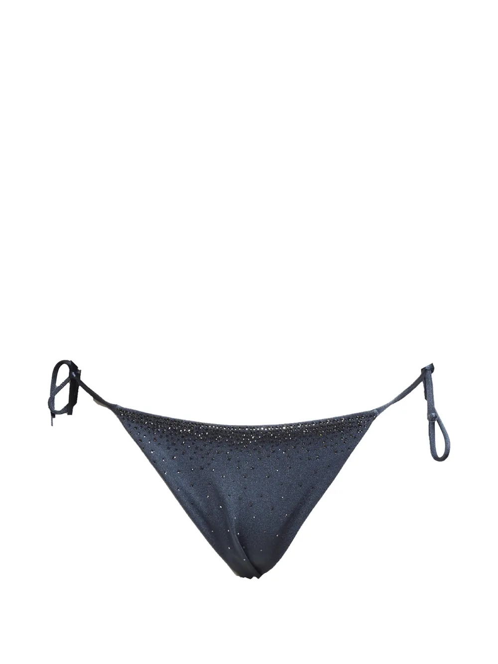 MC2 Saint Barth Bikinislip verfraaid met kristallen en strik aan de zijkant Blauw