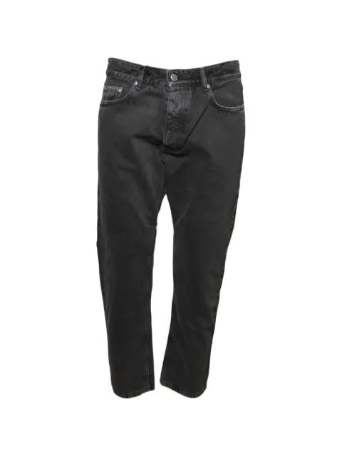 ICON DENIM star-embroidered washed jeans