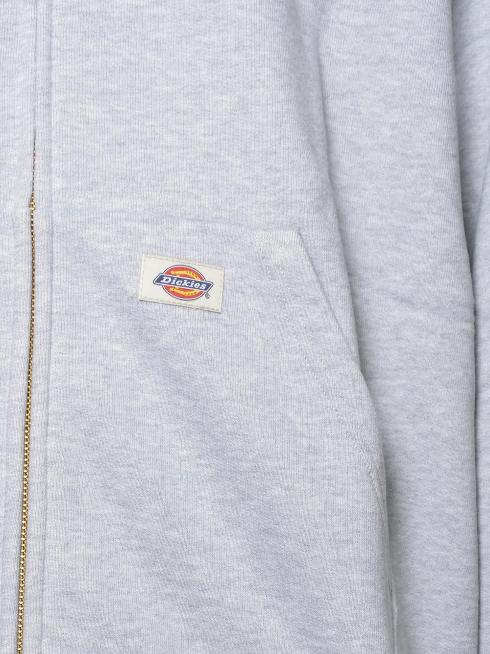 DICKIES Fostoria hoodie met logopatch en rits Grijs
