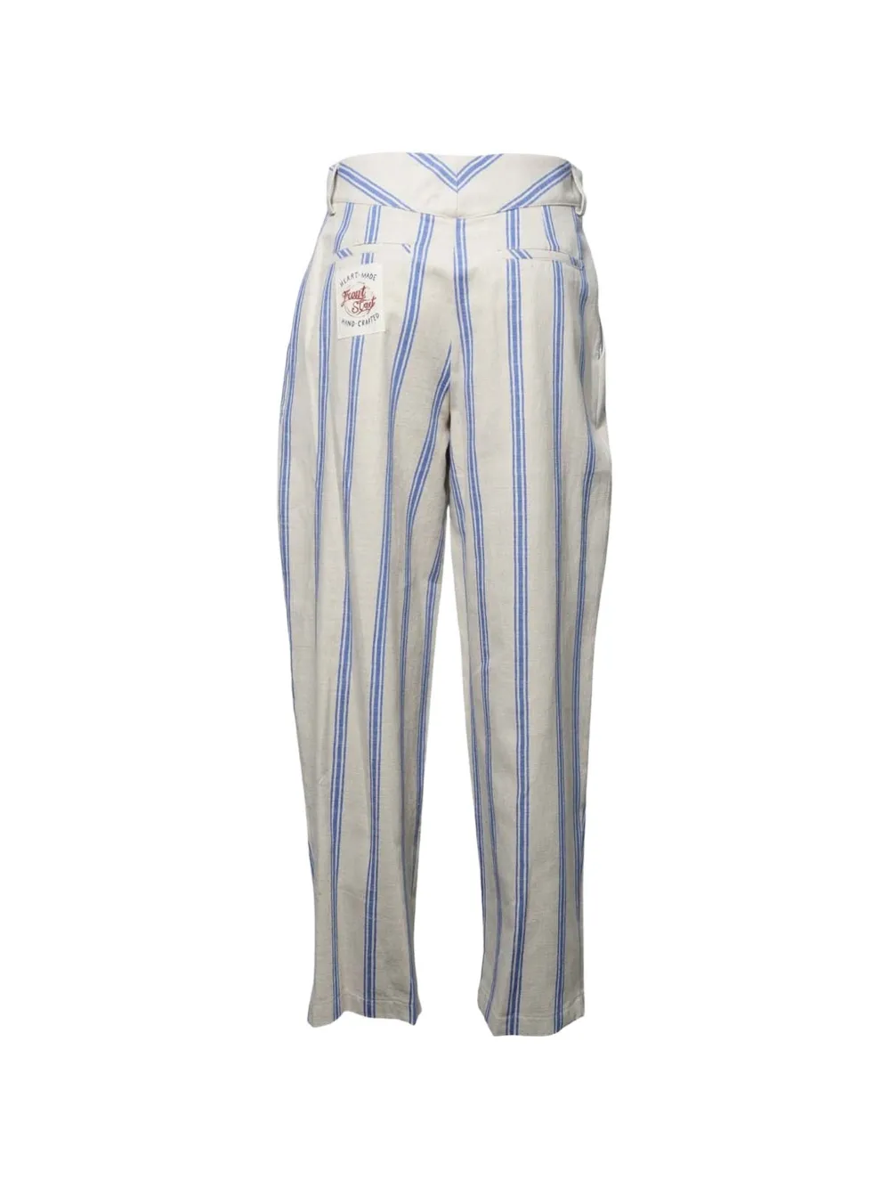  Front Street 8 Striped Trousers - White 