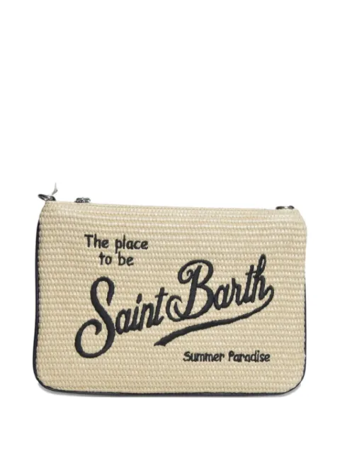 MC2 Saint Barth Kids Saint Barth logo-embroidered clutch bag