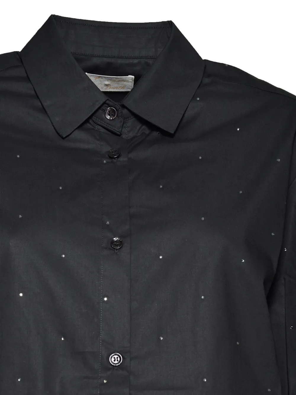 MC2 Saint Barth blouse verfraaid met kristal Zwart