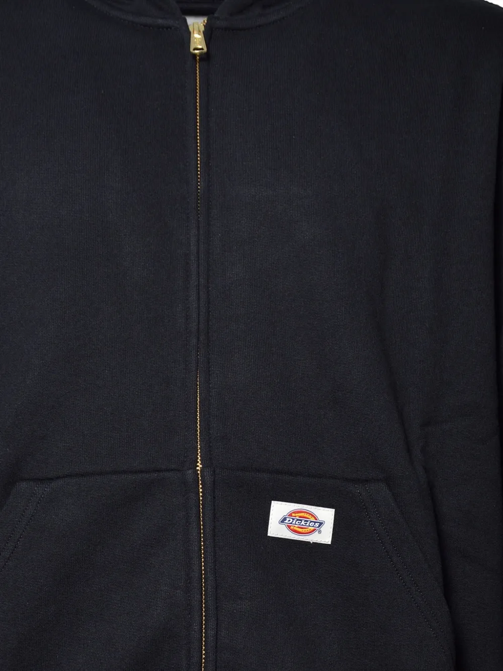 DICKIES Hoodie met logopatch Zwart