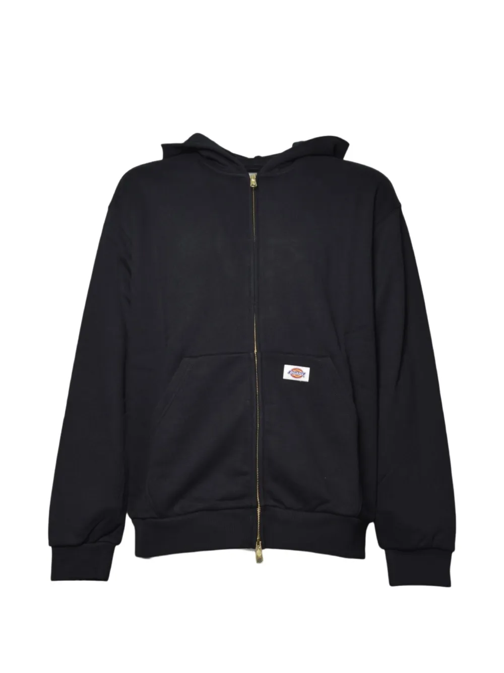 DICKIES logo-patch zip-up hoodie - Schwarz