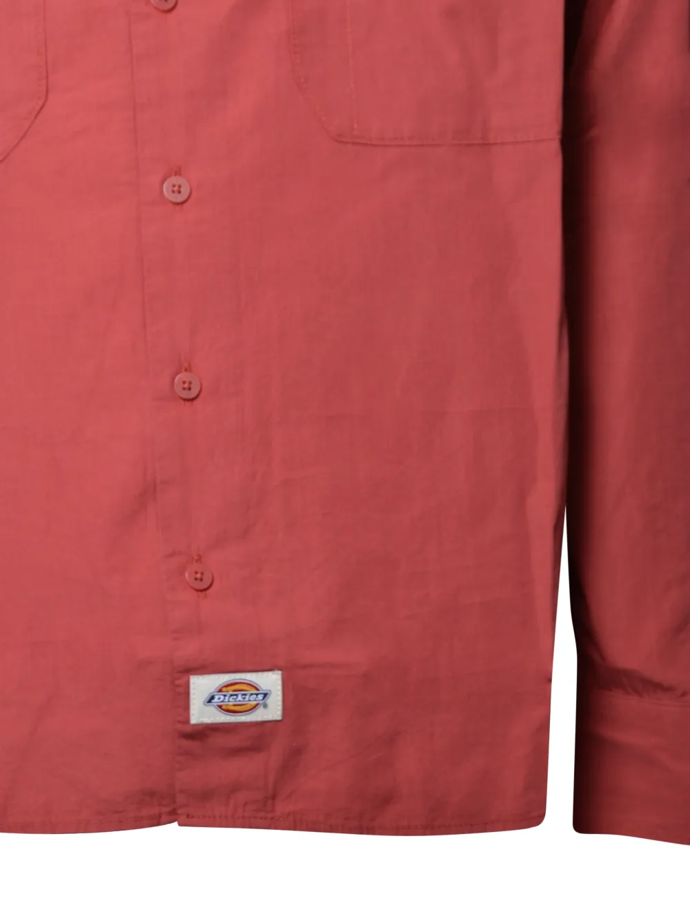 DICKIES Overhemd met logopatch Rood