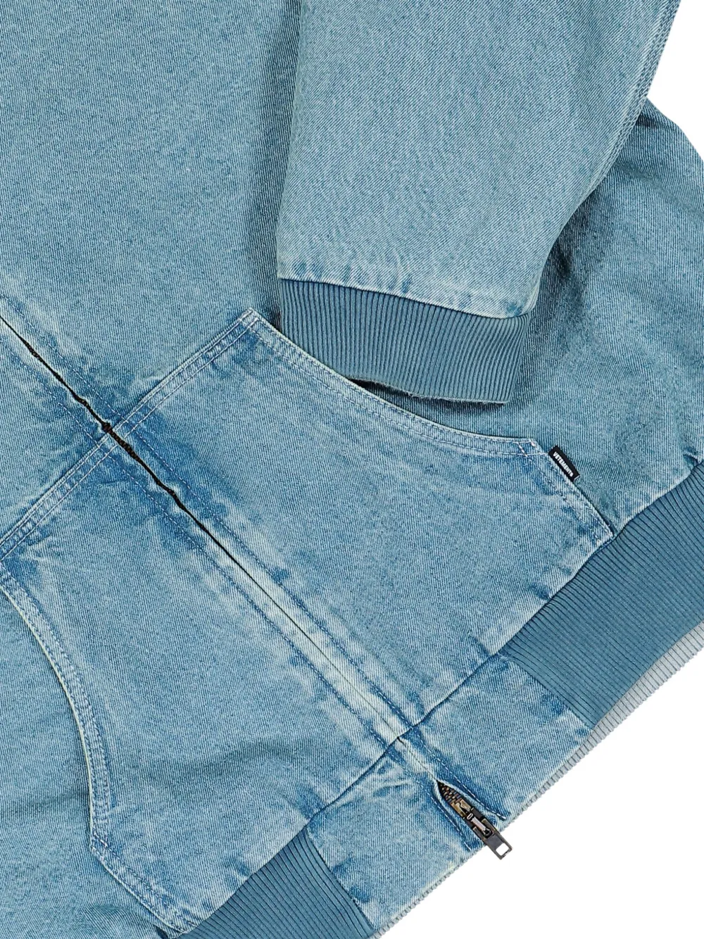 VETEMENTS Denim hoodie Blauw