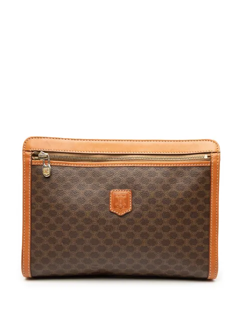 Celine Pre-Owned 1992 Macadam Coated Canvas clutch bag