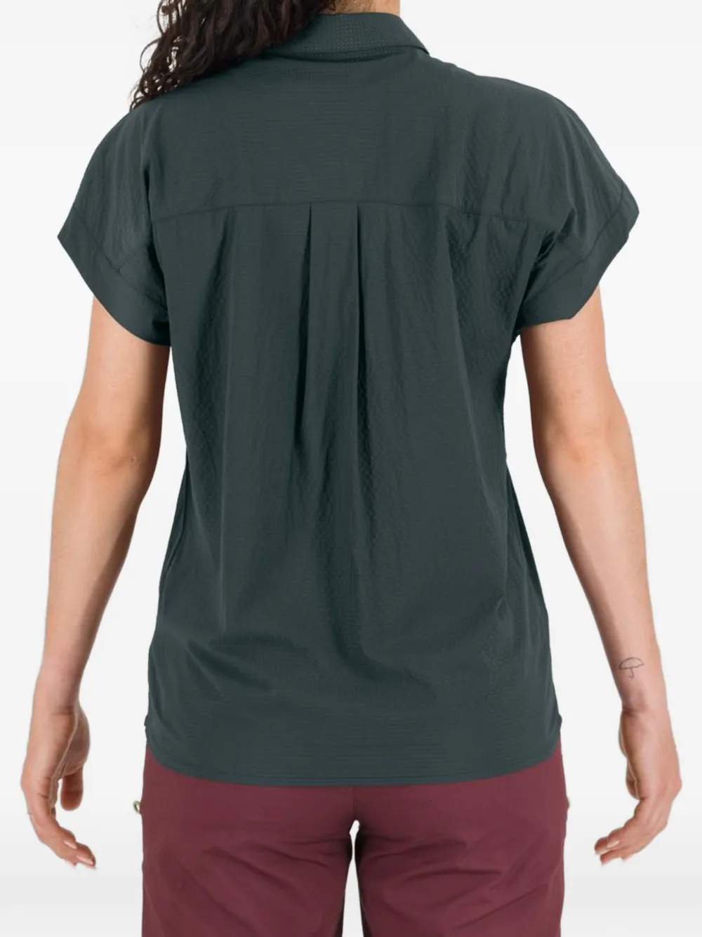  Karpos Salatis W Buttoned Short-sleeve Top - Grey 