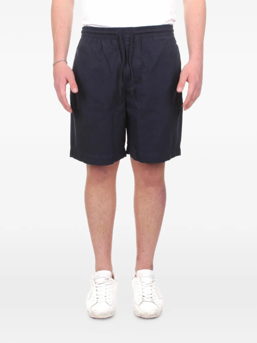 Woolrich elasticated-waistband drawstring shorts - Blau