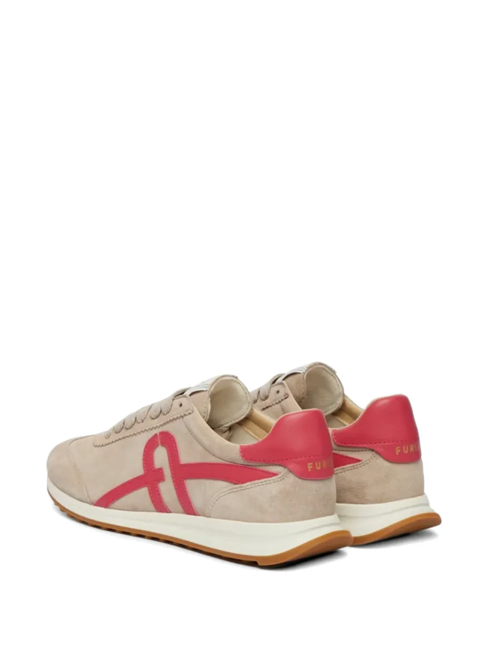 Furla Retrò logo-patch panelled sneakers Beige