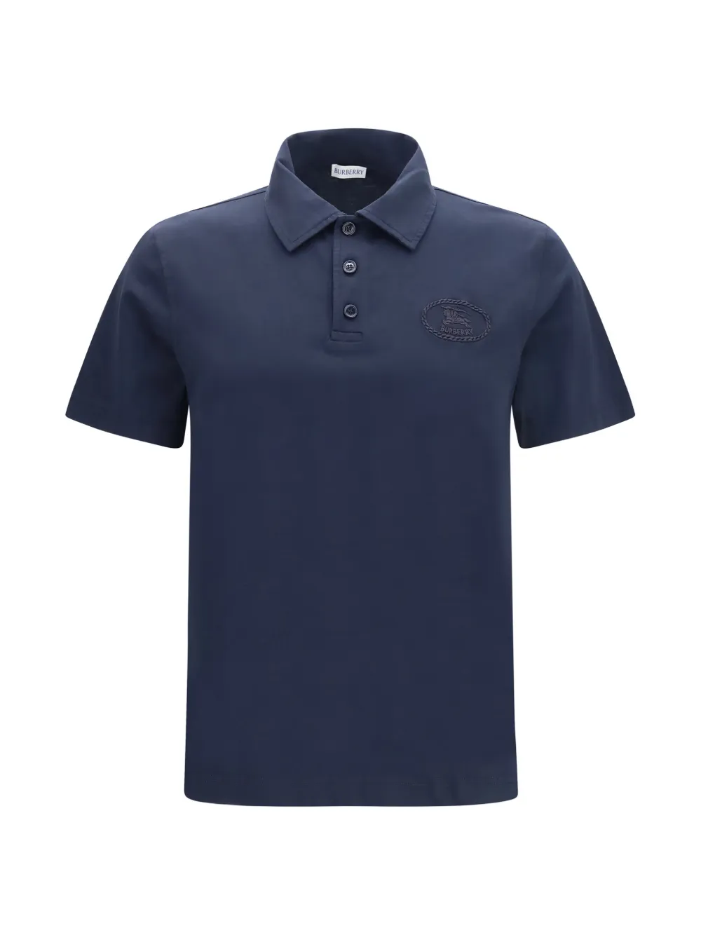 Burberry embroidered polo shirt - Blau