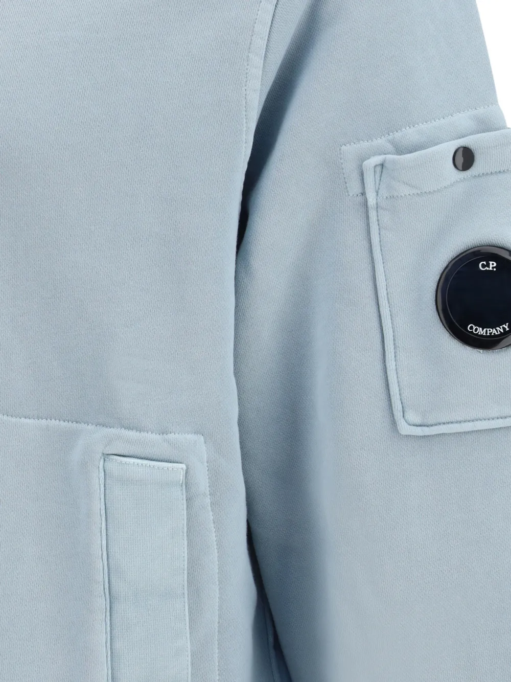 C.P. Company Hoodie met logodetail Blauw