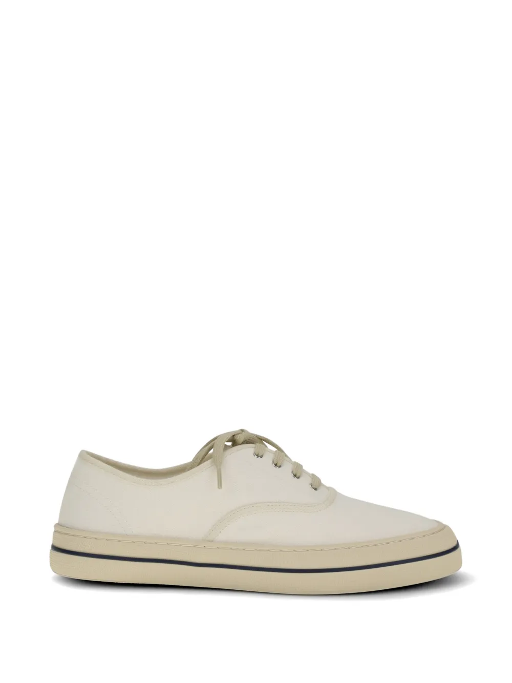 Loro Piana Nantucket Walk lace-up canvas sneakers - Toni neutri
