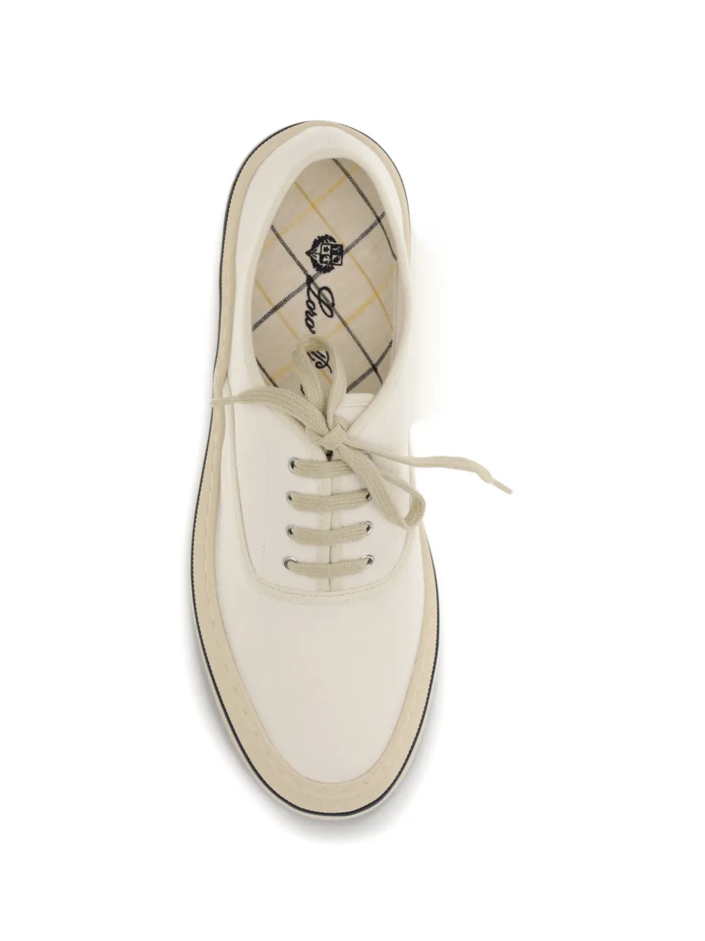 Loro Piana Nantucket Walk canvas sneakers Beige