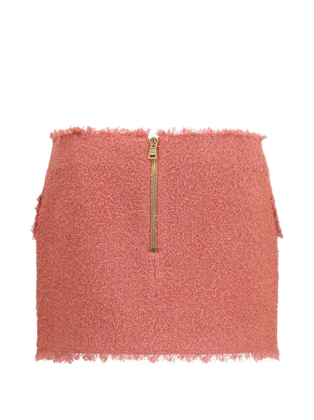  Balmain Tweed Mini Skirt - Pink 