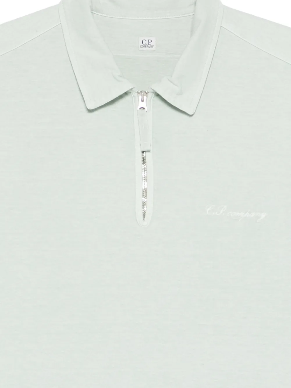 C.P. Company Poloshirt met rits Groen