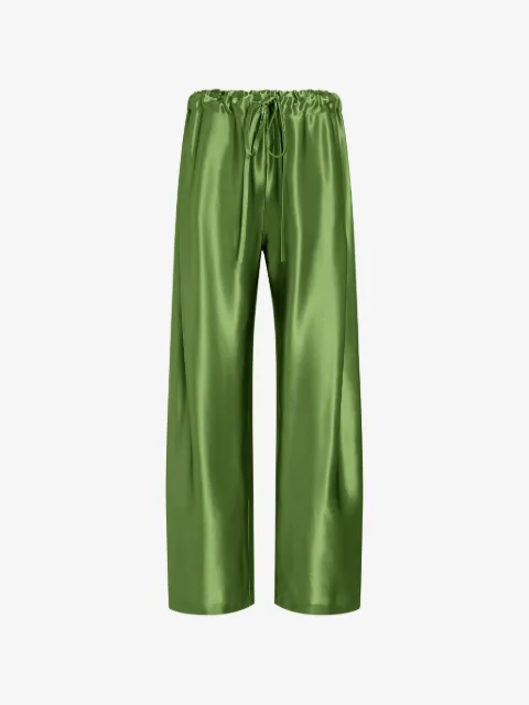 KHAITE pantalon Rohen en satin