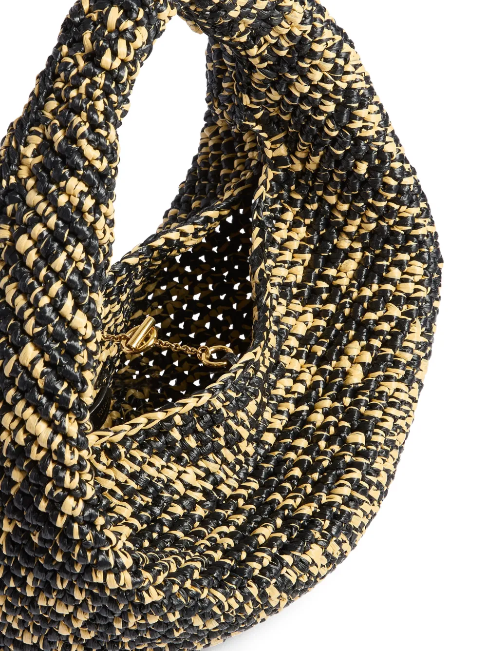 Khaite Medium Olivia Logo-motif Shoulder Bag in Black, view 4
