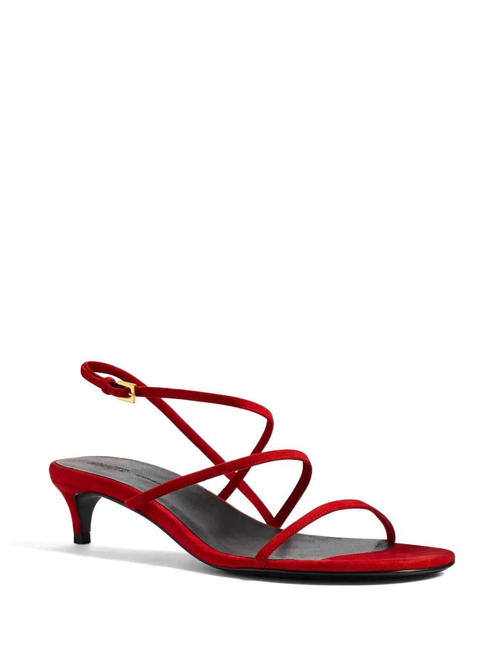 KHAITE Sandalen met open neus Rood