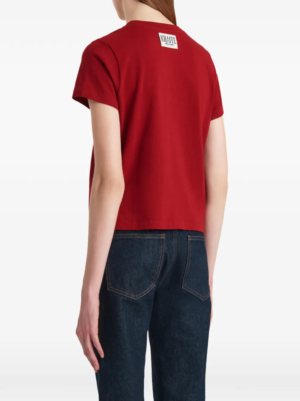 KHAITE Emmylou T-shirt Rood