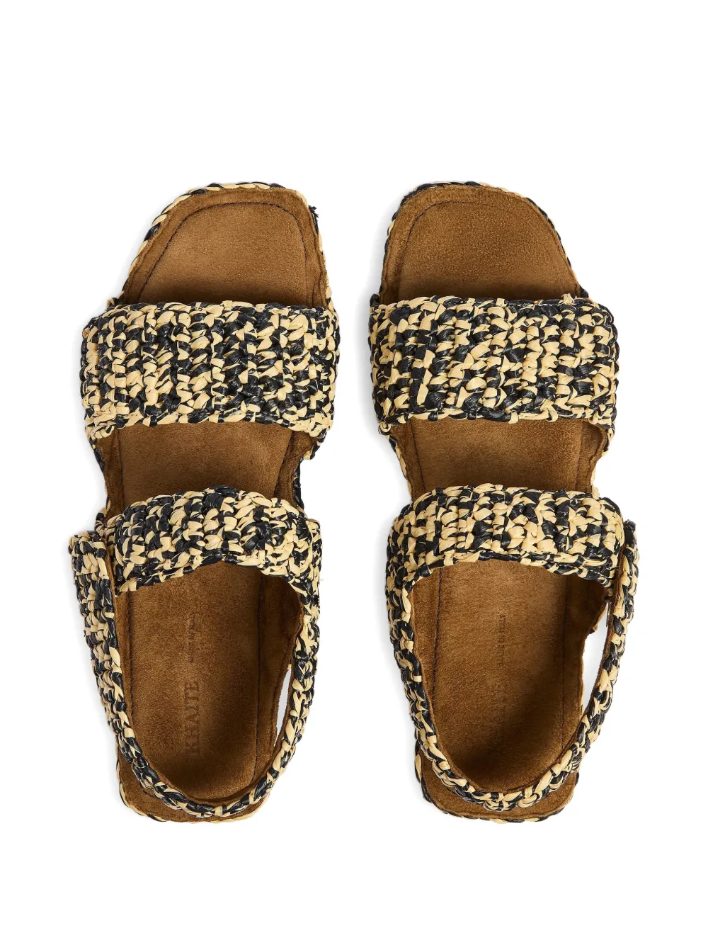 KHAITE Sandalen met textuur Beige