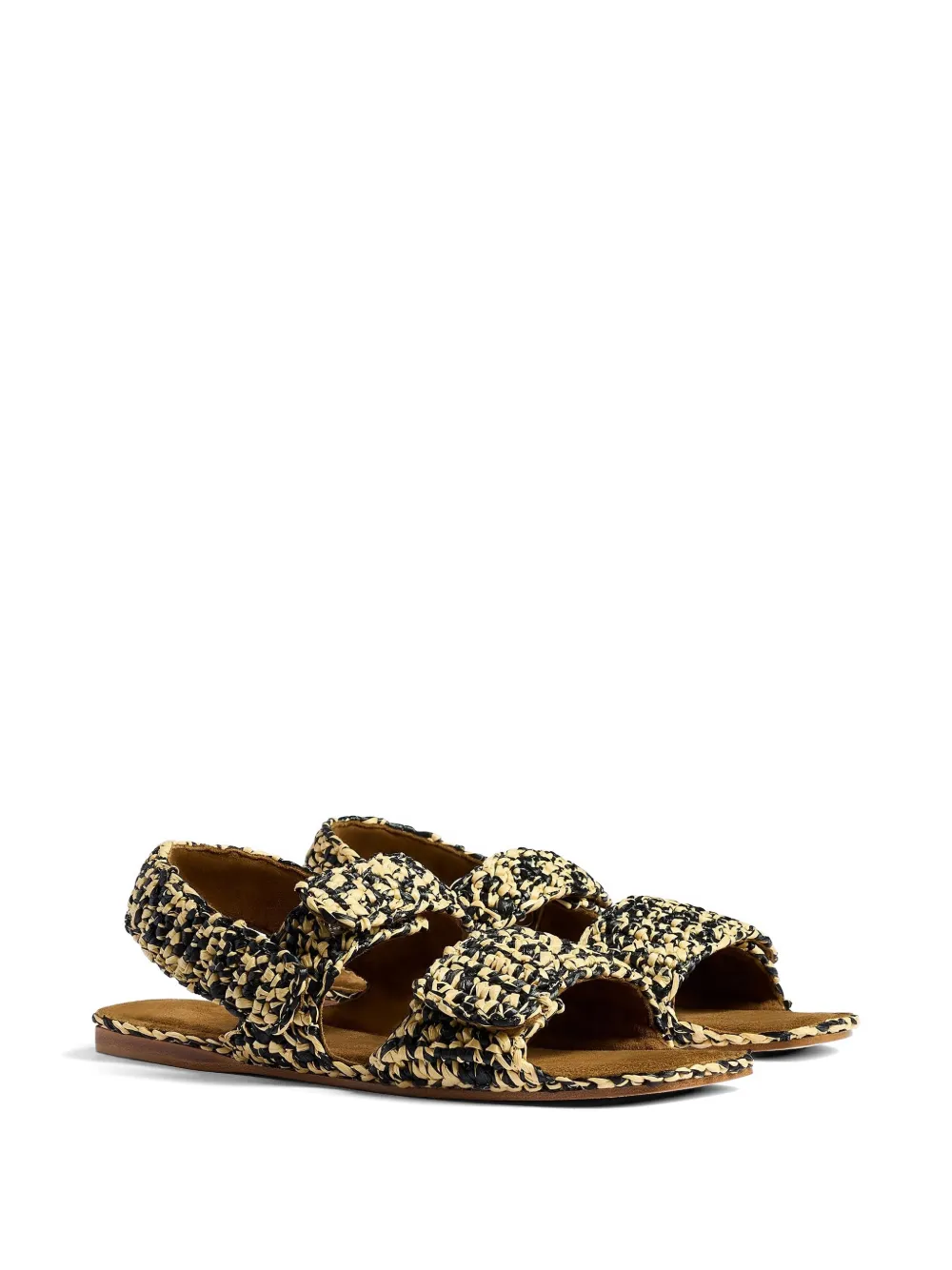 KHAITE Sandalen met textuur Beige