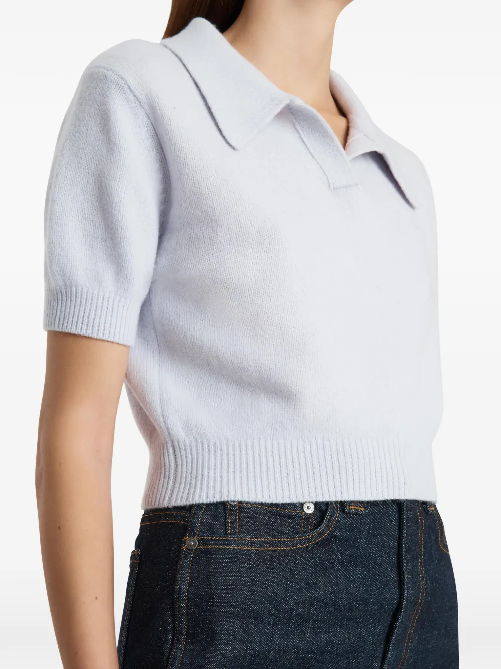 KHAITE Leni top Blauw