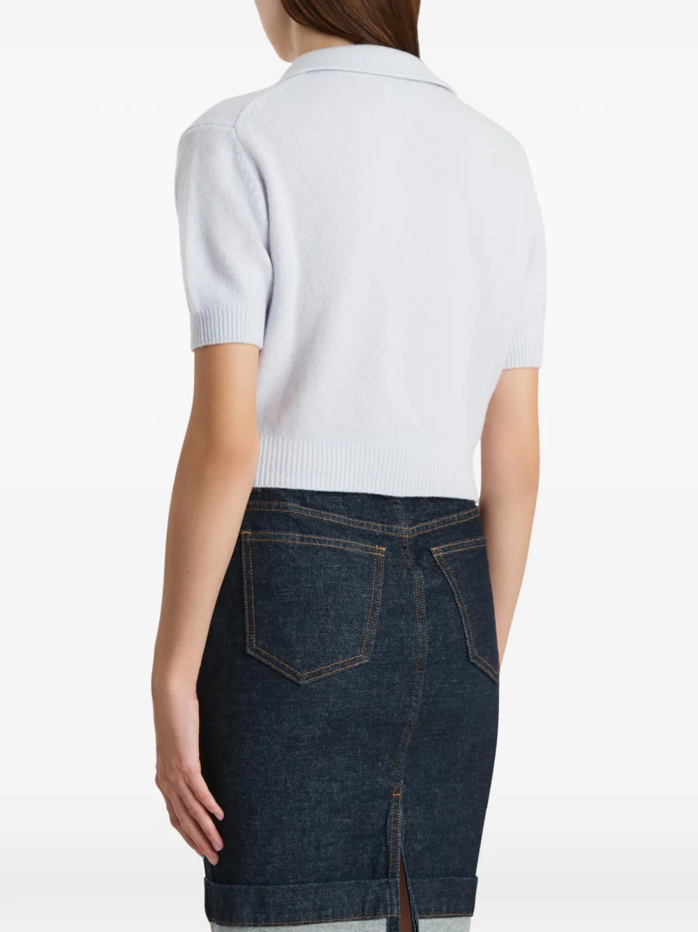 KHAITE Leni top Blauw