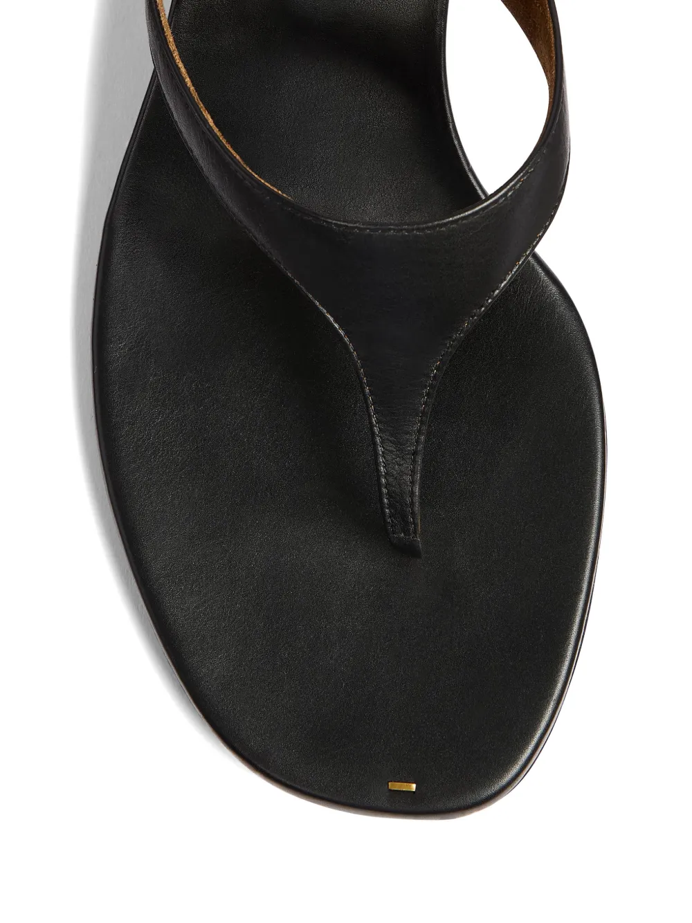 KHAITE Sandalen met T-bandje Zwart