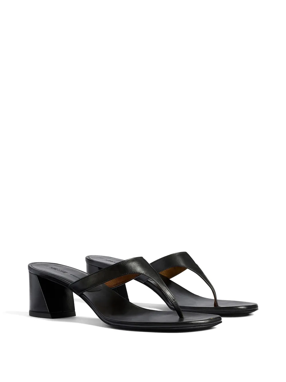 KHAITE Sandalen met T-bandje Zwart