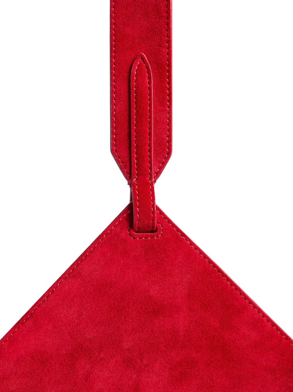 KHAITE Lotus kleine shopper Rood