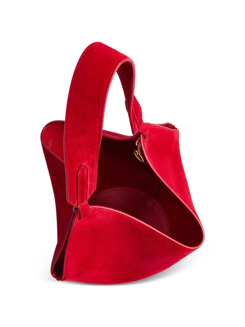 KHAITE Lotus kleine shopper Rood