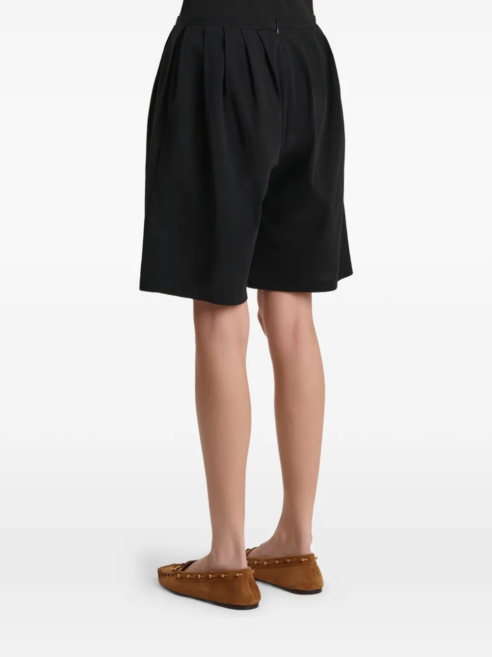 KHAITE Katoenen shorts Zwart