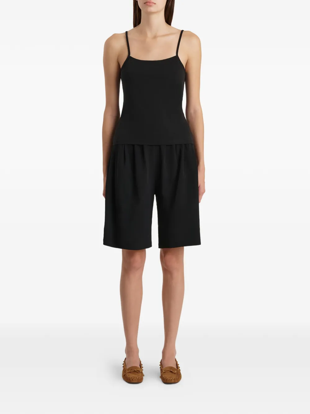 KHAITE Katoenen shorts Zwart