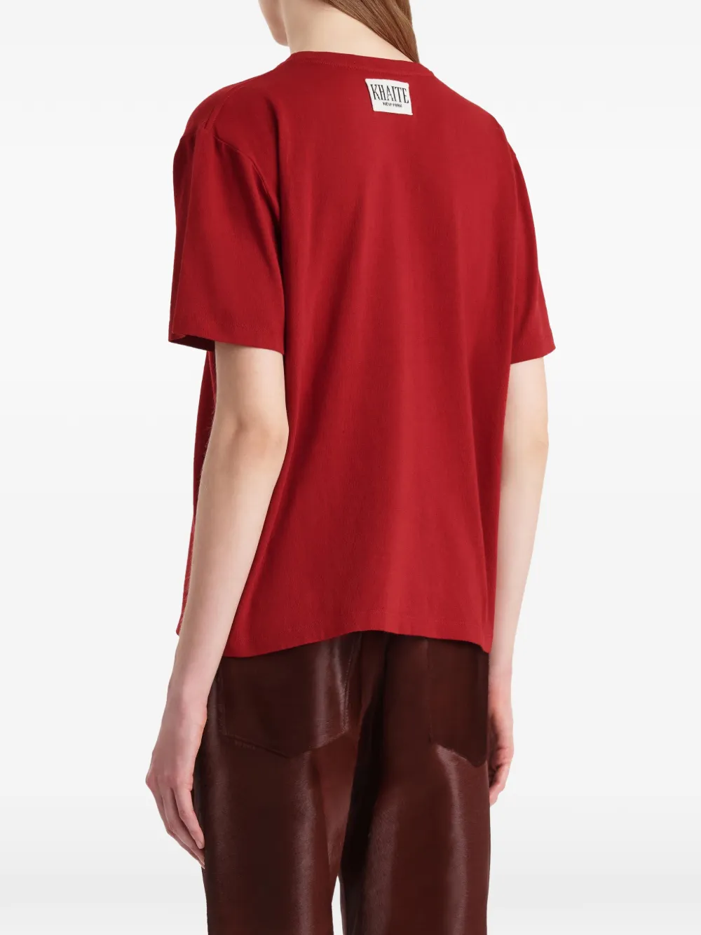 KHAITE Mae T-shirt Rood