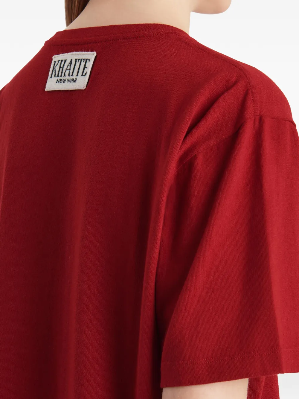 KHAITE Mae T-shirt Rood