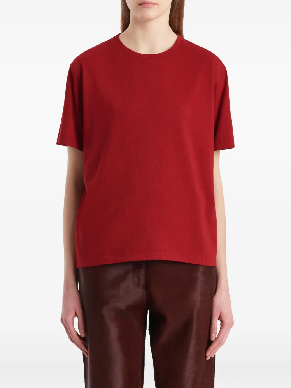 KHAITE Mae T-shirt Rood