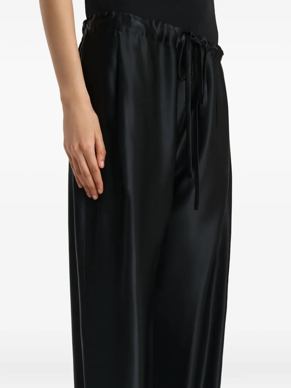 KHAITE Rohen broek Zwart