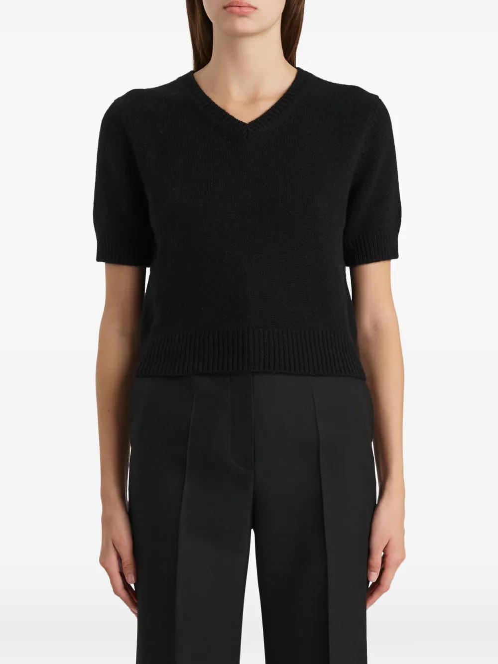  Khaite Pull Jas - Noir 