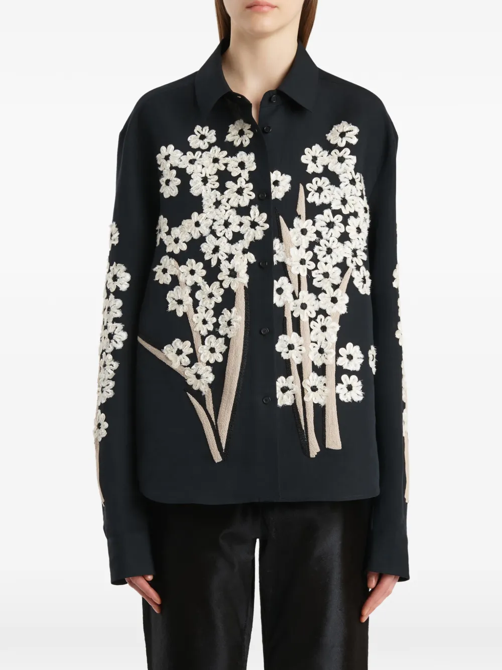 KHAITE Argo top Zwart